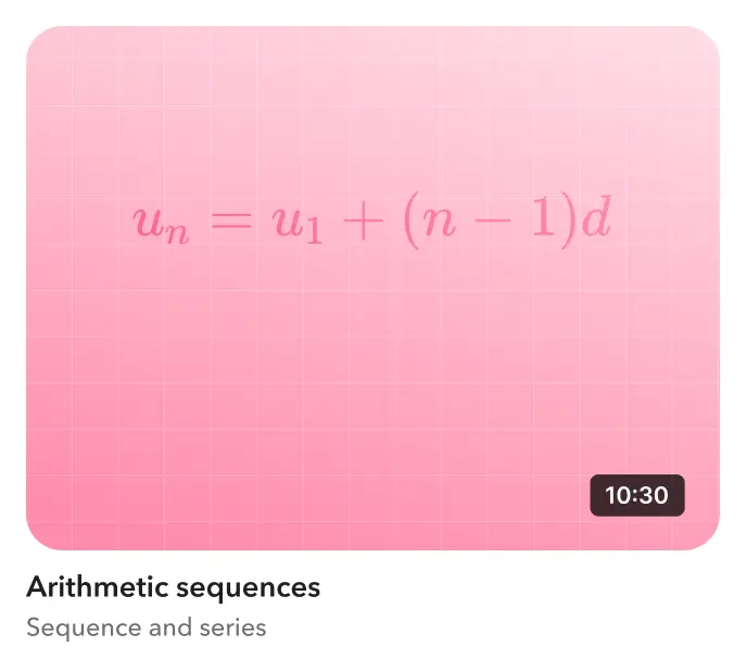Arithmetic sequences