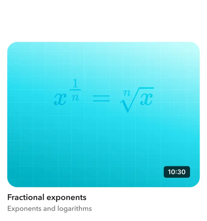 Fractional exponents
